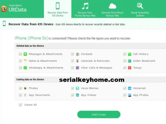 tenorshare iphone data recovery registration code free