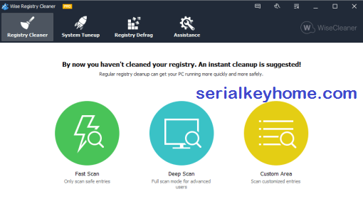 Wise Registry Cleaner key